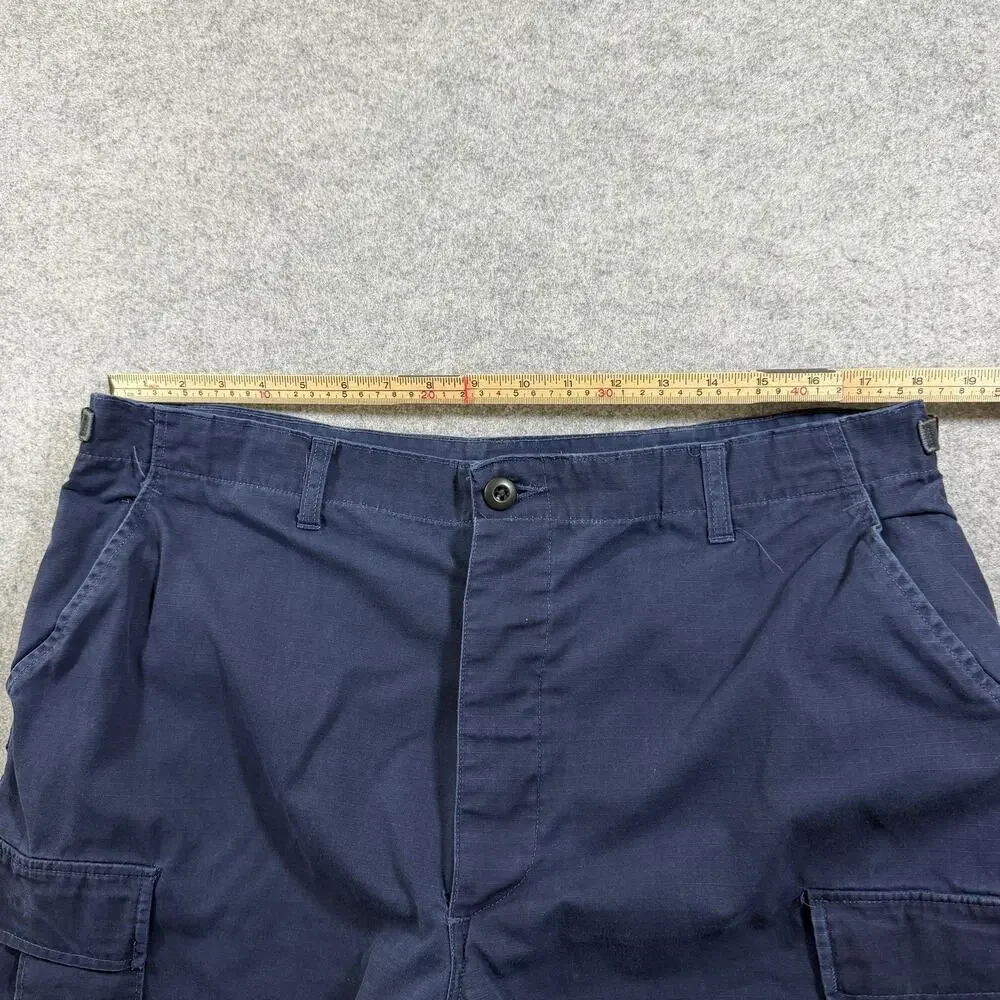 Propper Cargo Pants Mens L Navy Ripstop Tactical Combat Utility Adjustable Waist